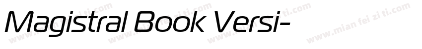Magistral Book Versi字体转换